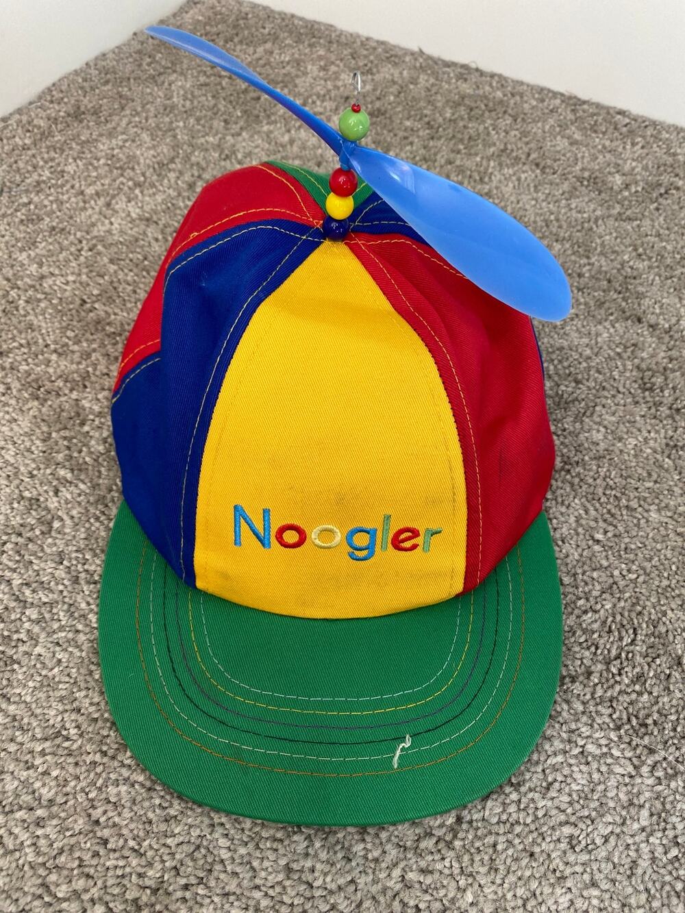 New Google Noogler Employee Propeller Hat Multicolor Tech Swag Rare